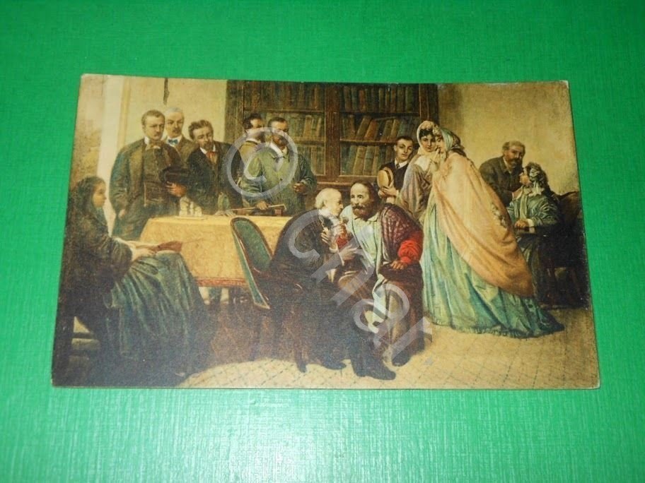 Cartolina Visita di Garibaldi ad Alessandro Manzoni - Museo Risorgimento …