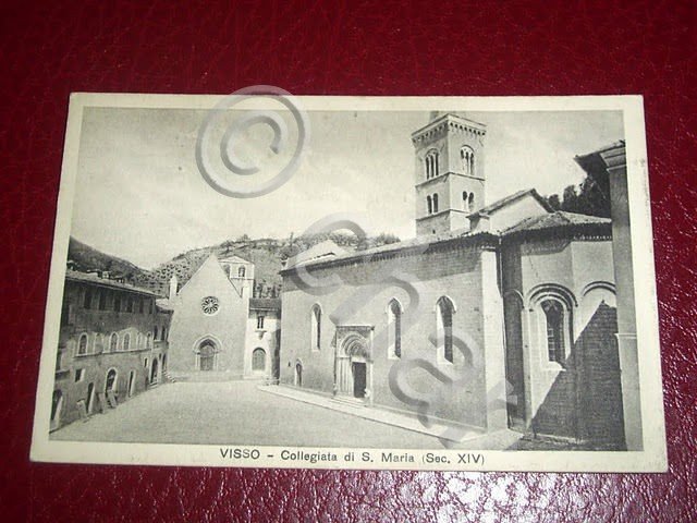 Cartolina Visso ( Macerata ) - Collegiata di S. Maria …