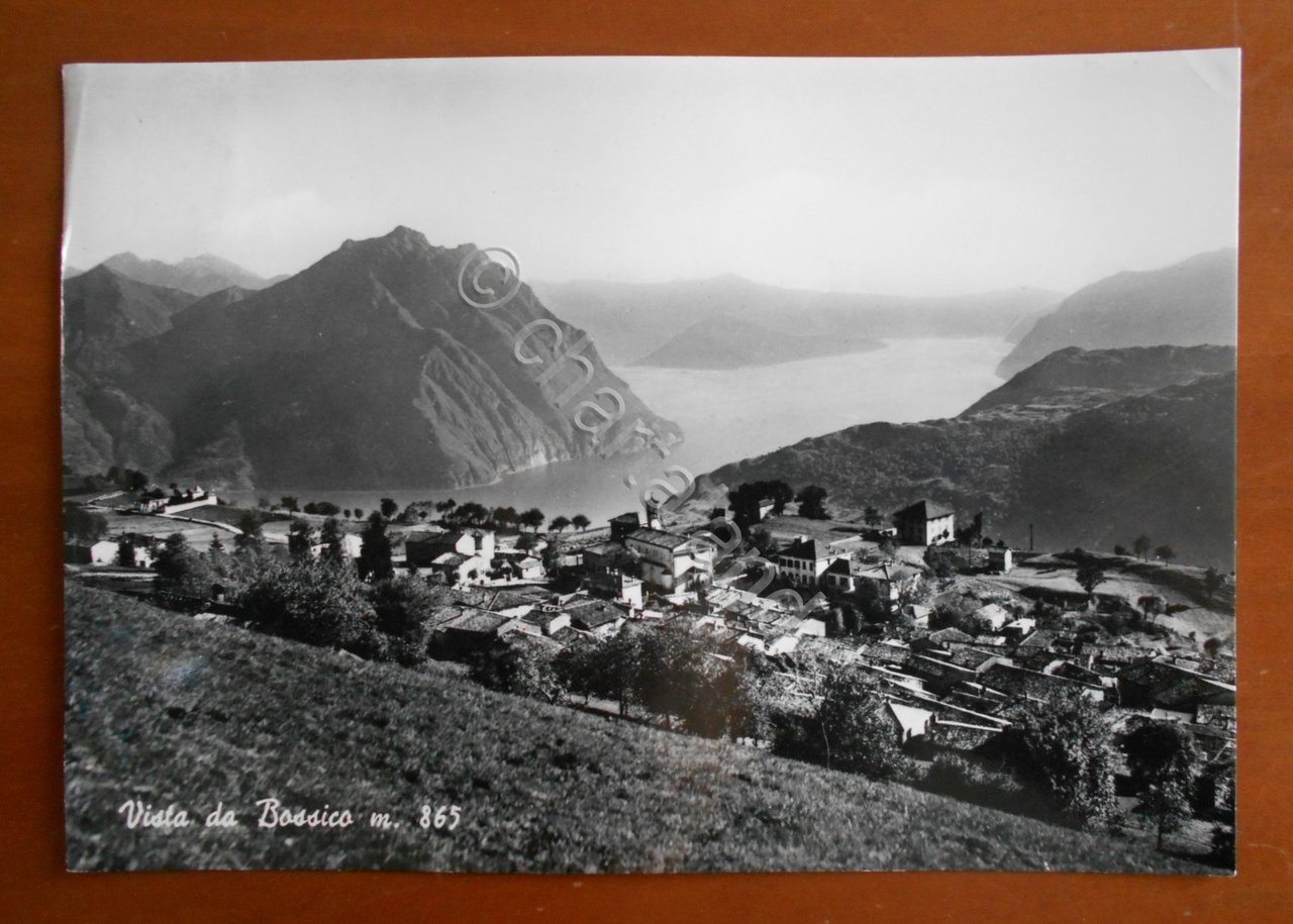 Cartolina Vista da Bossico (Lombardia) m. 865 - 1962 | Immagine principale