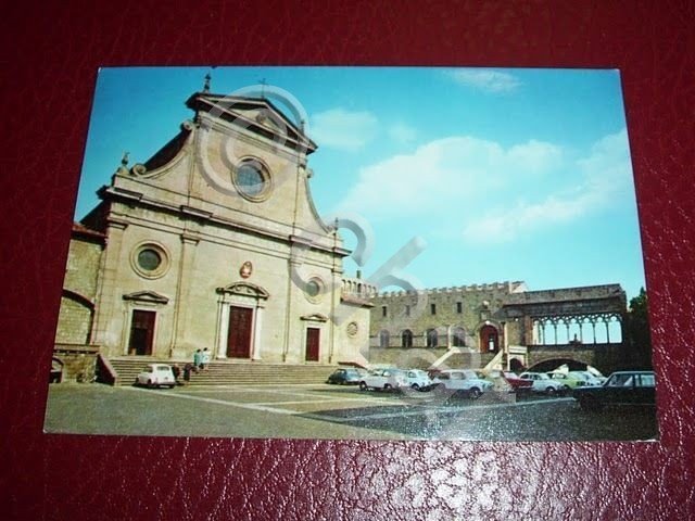 Cartolina Viterbo - Cattedrale e Palazza Papale 1972.