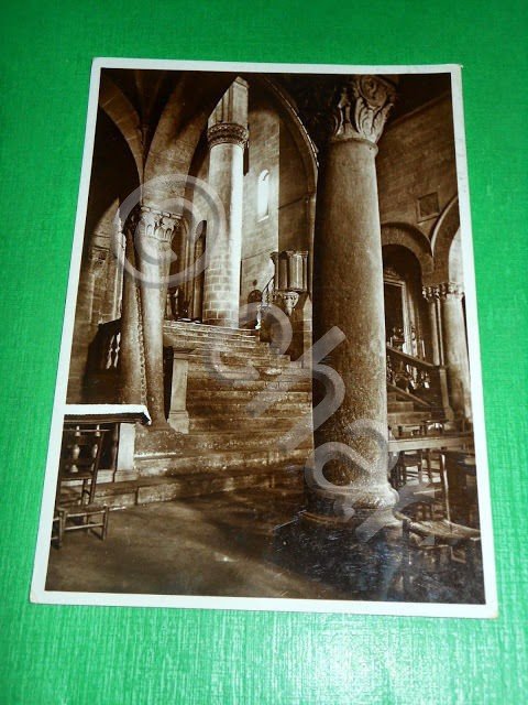 Cartolina Viterbo - Chiesa di S. Sisto - Interno 1941.