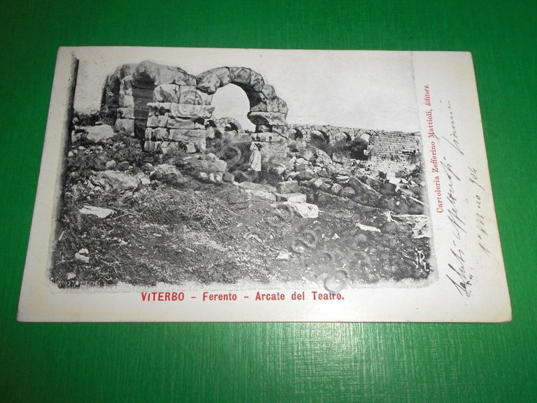 Cartolina Viterbo - Ferento - Arcate del Teatro 1904. | Immagine Gallery 3