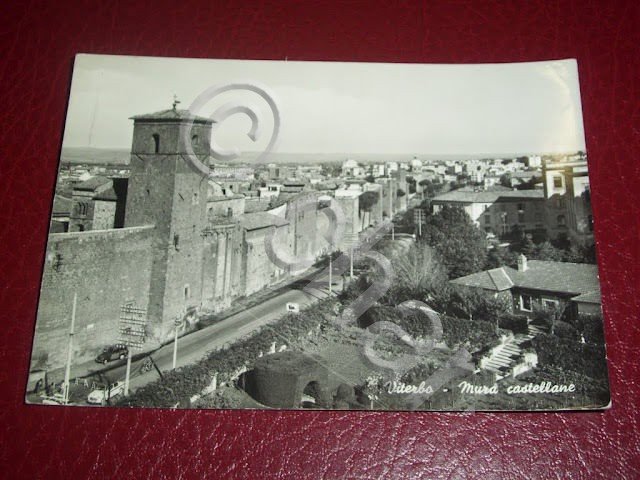 Cartolina Viterbo - Mura castellane 1955 ca.