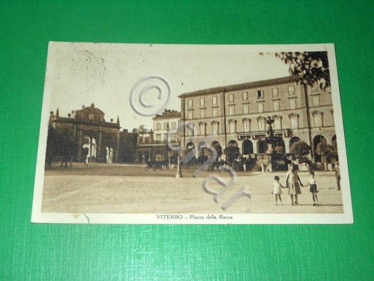 Cartolina Viterbo - Piazza della Rocca 1930