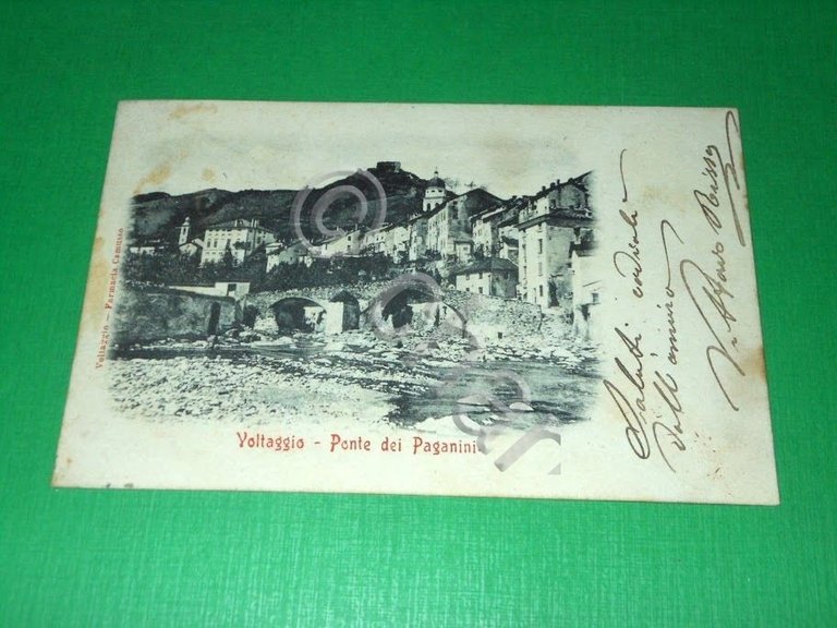 Cartolina Voltaggio ( Alessandria ) - Ponte dei Paganini 1902