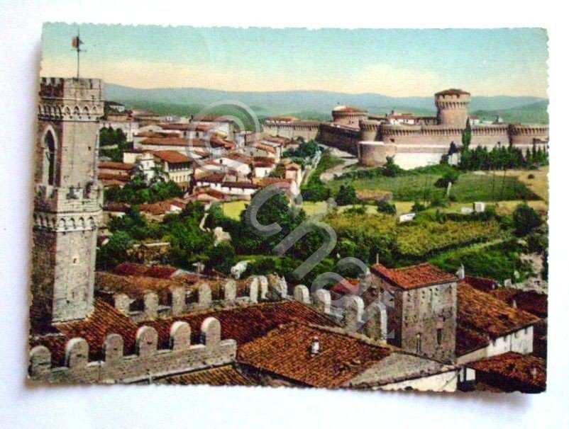 Cartolina Volterra ( Pisa ) - Panorama 1957.