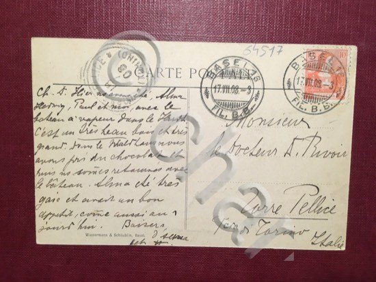 Cartolina Waldhaus in der Hardt b.Basel E. Bratteler Neukomm - …