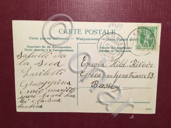 Cartolina Wetzikon - 1908