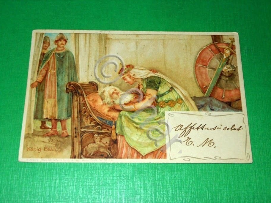 Cartolina William Shakespeare - Re Lear / Konig Lear 1902.