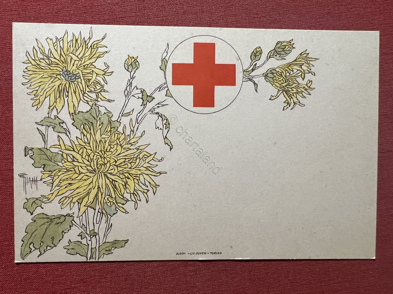 Cartolina WWI - Croce Rossa Italiana - Commissione di Propaganda, …