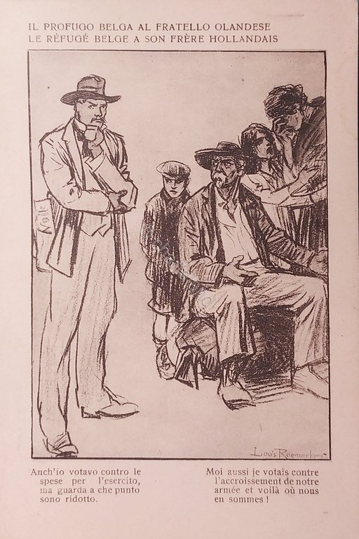 Cartolina WWI - Prestito Nazionale - UIl Profugo Belga al …