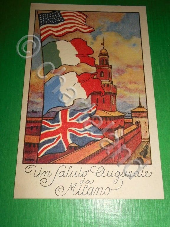 Cartolina WWI Un Saluto Augurale da Milano - Omaggio delle …