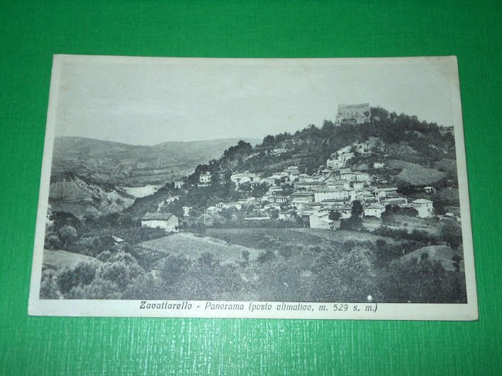 Cartolina Zavattarello - Panorama 1933.