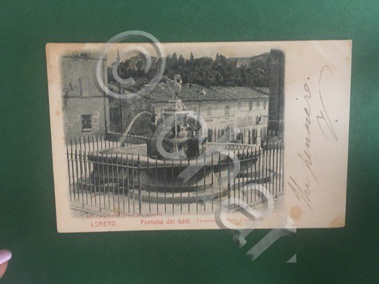 Cartoline Loreto - Fontana Dei Galli - 1901