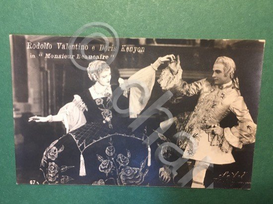 Cartoline Rodolfo Valentino, Doris Kenyon - In Monsieur Beaucaire - …