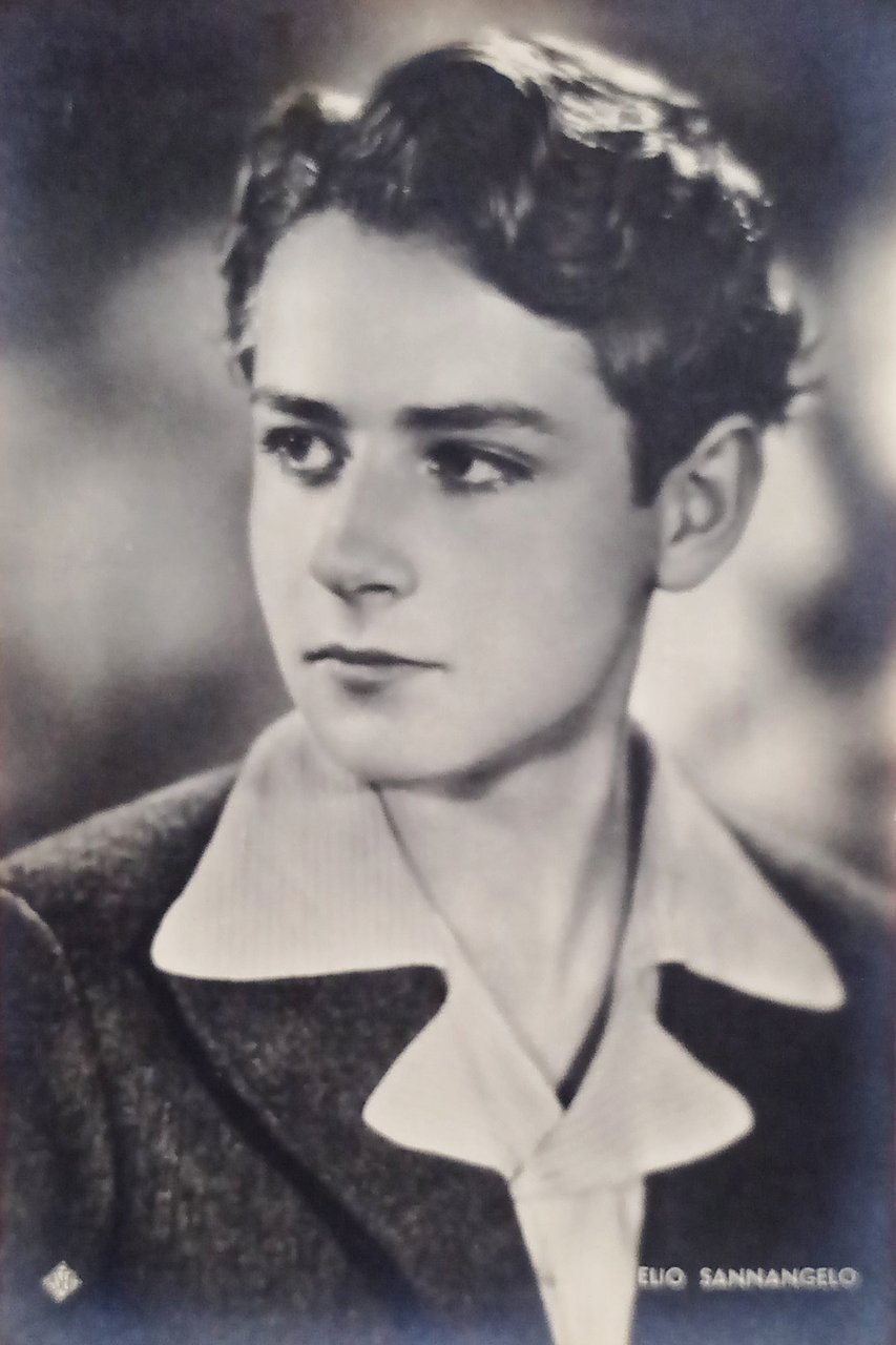 Cartoncino Fotografico Aser - Attore Elio Sannangelo - Anni '40