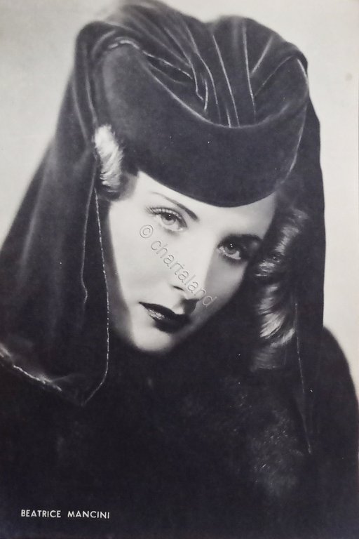 Cartoncino Fotografico Aser - Attrice Beatrice Mancini - Anni '40