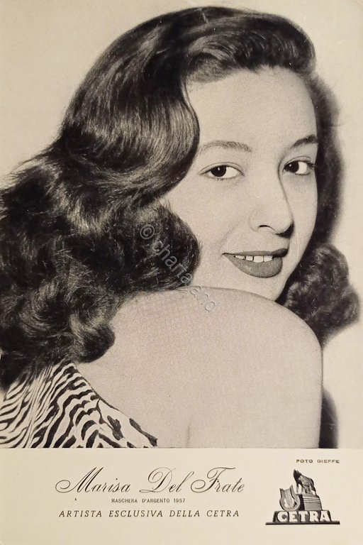 Cartoncino Fotografico Cetra - Cantante italiana Marisa Del Frate - … | Immagine Gallery 2