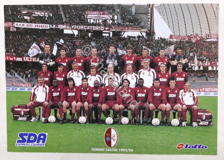 Cartoncino Pubblicitario Torino Calcio - Stagione 1995 - 1996