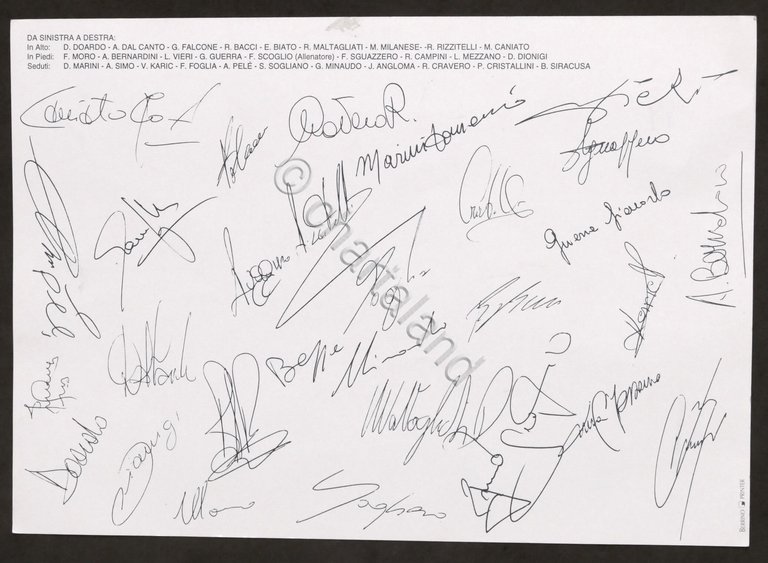 Cartoncino Pubblicitario Torino Calcio - Stagione 1995 - 1996