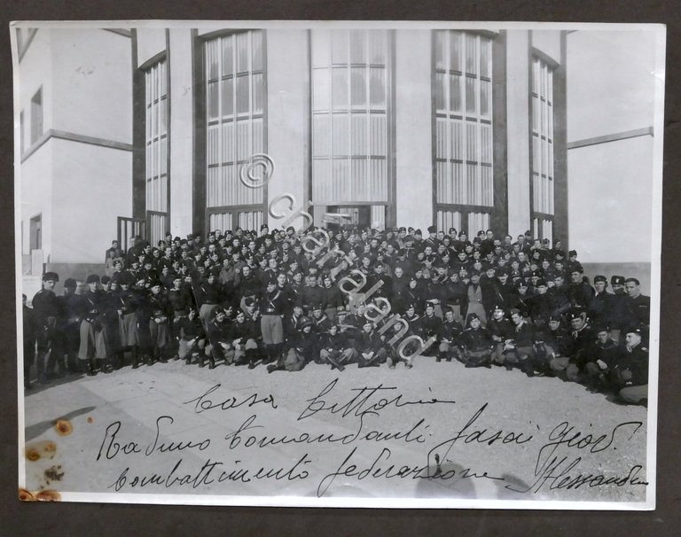 Casa Littoria di Alessandria - Fotografia Raduno Comandanti Fasci Combattimento