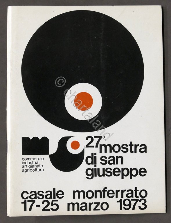 Casale Monferrato - 27^ Mostra di San Giuseppe - Programma - 1973