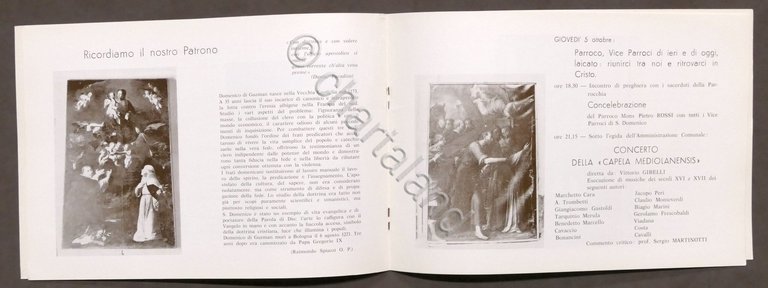 Casale Monferrato V Centenario fondazione Chiesa di San Domenico Programma …