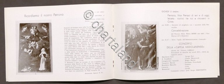 Casale Monferrato V Centenario fondazione Chiesa di San Domenico Programma …