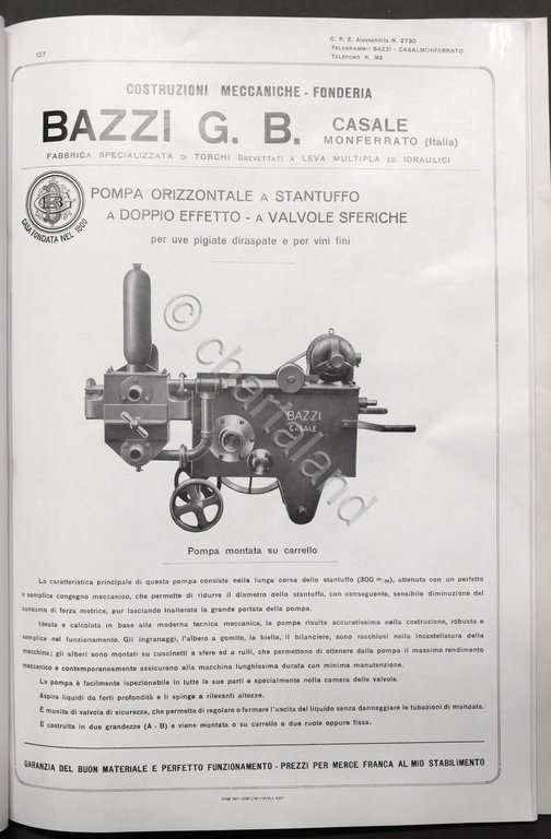 Catalogo - G.B. Bazzi - Costruzioni meccaniche - Fonderia - …