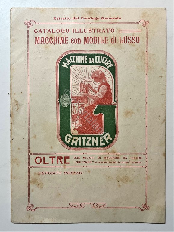 Catalogo - Gritzner Durlach - Macchine da Cucire con Mobile …