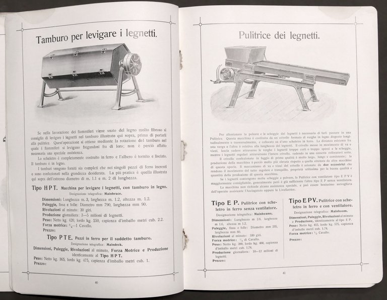 Catalogo A. Roller Macchine ed apparecchi fabbricazione fiammiferi 1910 ca. …