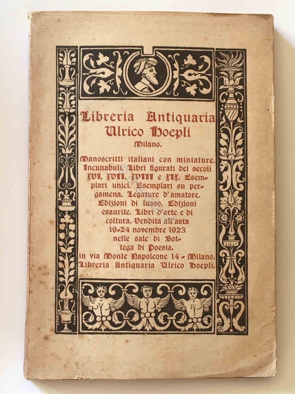 Catalogo Asta Libreria Antiquaria U. Hoepli - Dicembre 1924