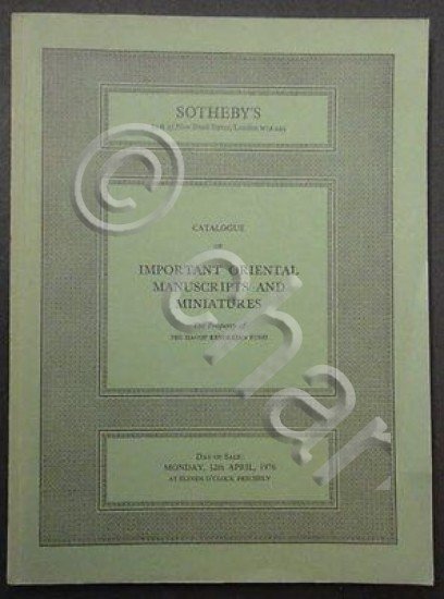 Catalogo Asta Sotheby's - Important Oriental Manuscripts and Miniatures - … | Immagine Gallery 2