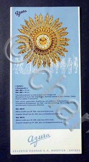 Catalogo Brochure Pieghevole Orologi Azura Celestine Konrad - 1950 / …