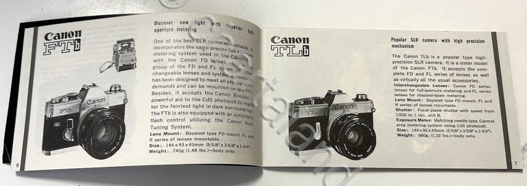 Catalogo Canon - Products guide - 1985 ca.