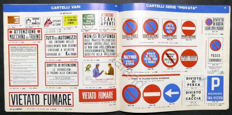 Catalogo ECIP - Segnali stradali, cartelli segnalatori, cartelli vari - …