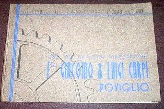 Catalogo F. lli Carpi - Poviglio - Macchine attrezzi per …