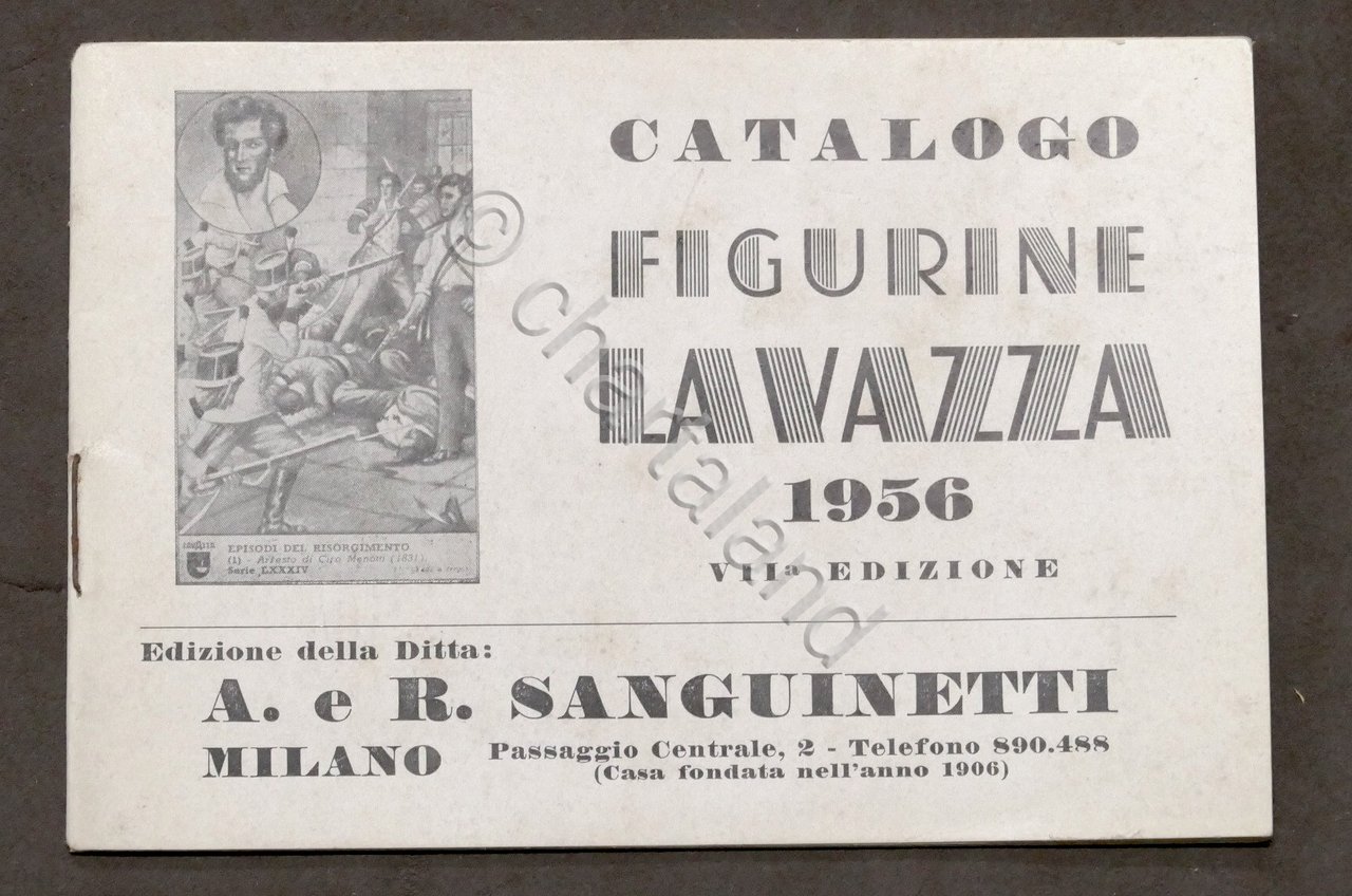 Catalogo Figurine Lavazza 1956 - VII Edizione della Ditta Sanguinetti