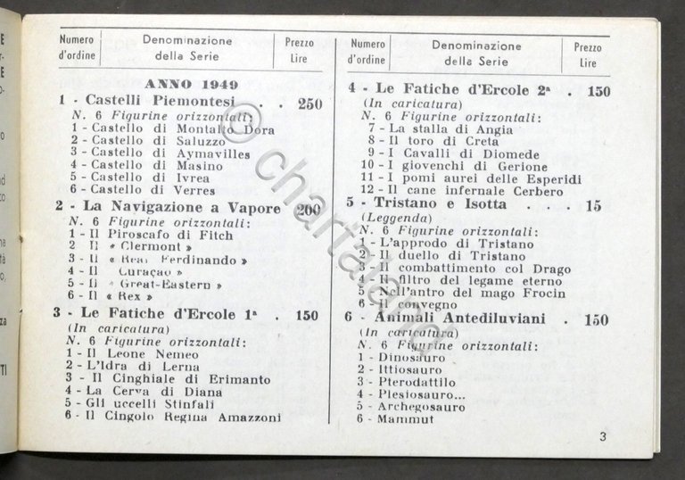 Catalogo Figurine Lavazza 1956 - VII Edizione della Ditta Sanguinetti