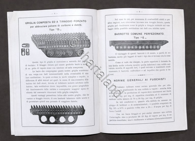 Catalogo Fonderia Ghise Acciai C. Grandi - Griglie per caldaie …