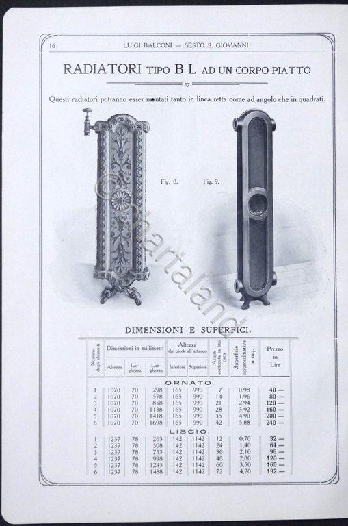Catalogo Fonderia in ghisa Balconi Luigi - Sesto San Giovanni …