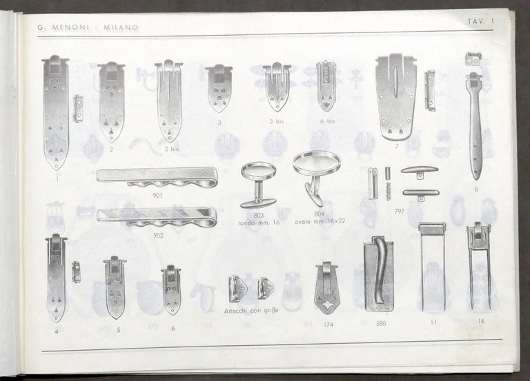 Catalogo generale G. Menoni - Milano - Minuterie metalliche Bigiotteria …