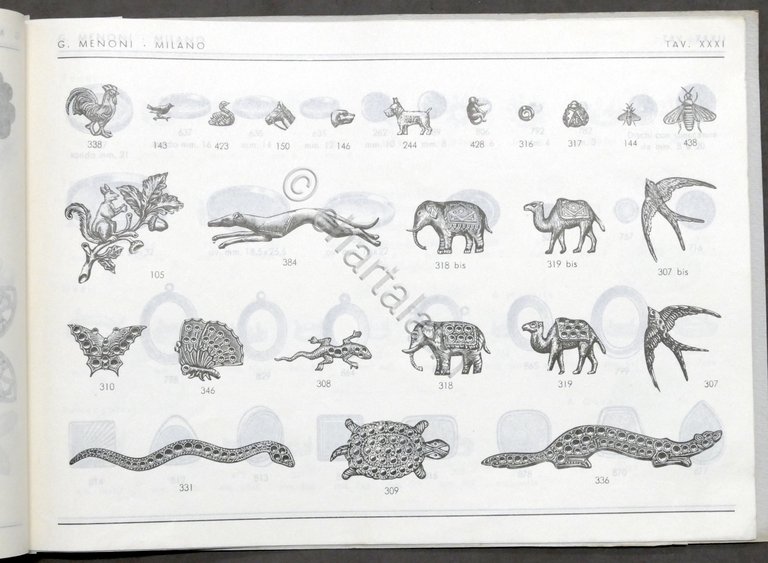 Catalogo generale G. Menoni - Milano - Minuterie metalliche Bigiotteria …