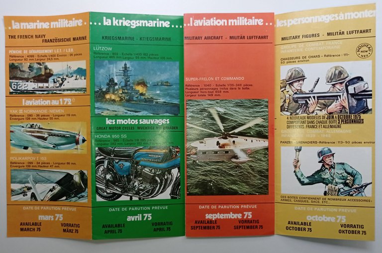 Catalogo Heller Modeles Réduits - Gamme des Nouveautes 1975