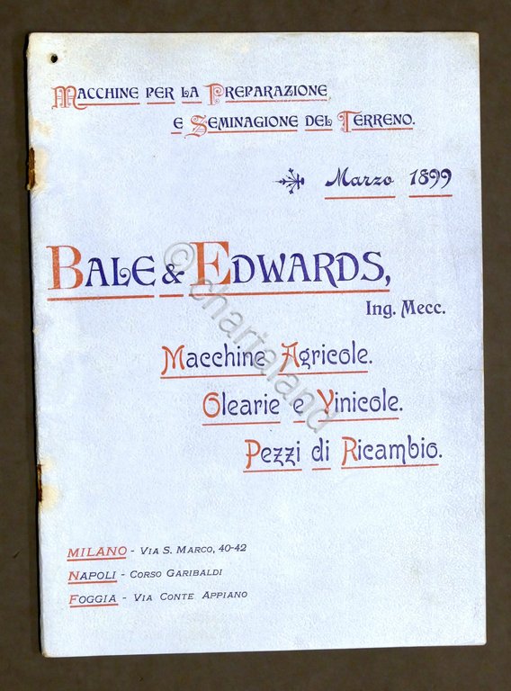 Catalogo illustrato Bale & Edwards - macchine agricole - Marzo …