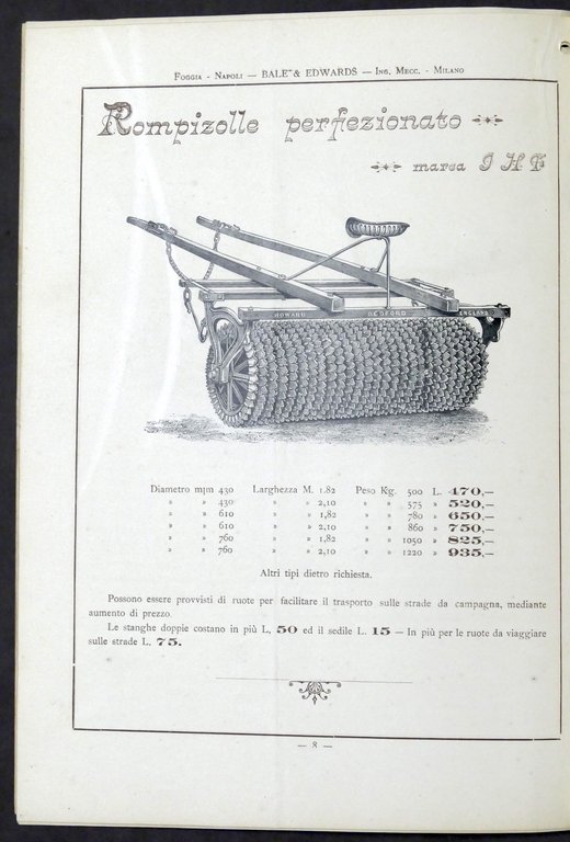 Catalogo illustrato Bale & Edwards - macchine agricole - Marzo …