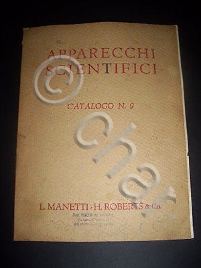Catalogo illustrato L. Manetti H. Roberts - Apparecchi scientifici - …