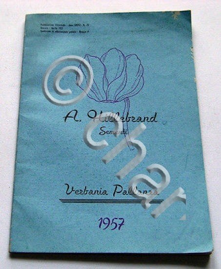 Catalogo illustrato Orticoltura - A. Hillebrand - Sementi - 1957