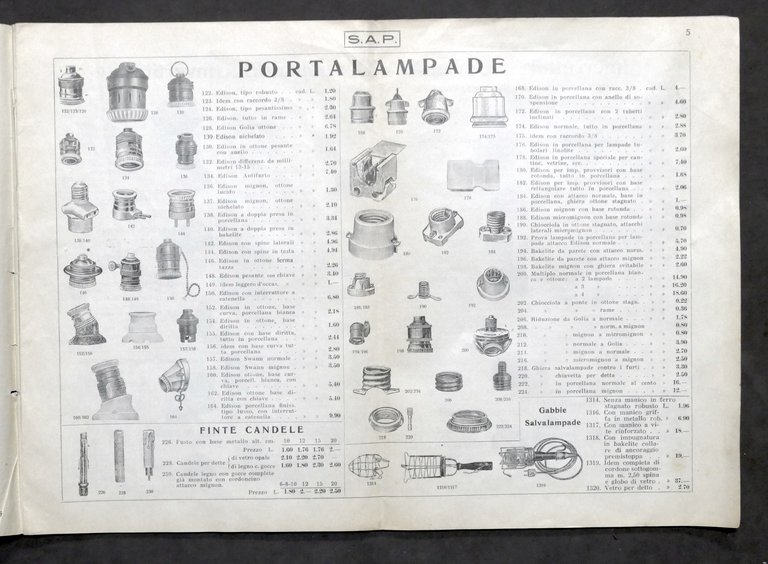 Catalogo illustrato Pignoletti Impianti Elettrici Lampade e Lampadari - 1939 | Immagine Gallery 2