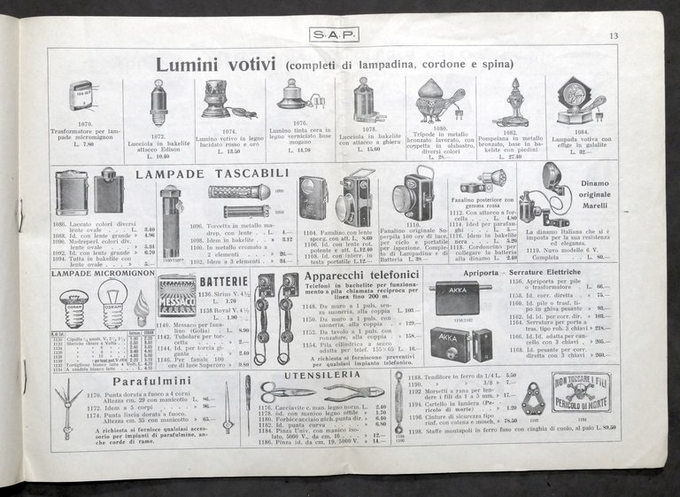 Catalogo illustrato Pignoletti Impianti Elettrici Lampade e Lampadari - 1939 | Immagine Gallery 3